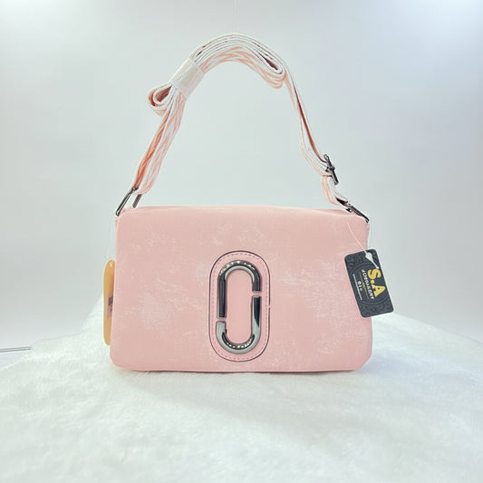 Imported Luxury Velvet Shoulder Bag  Modern Crossbody with Metallic 'O' Hardware SA jewelry pk
