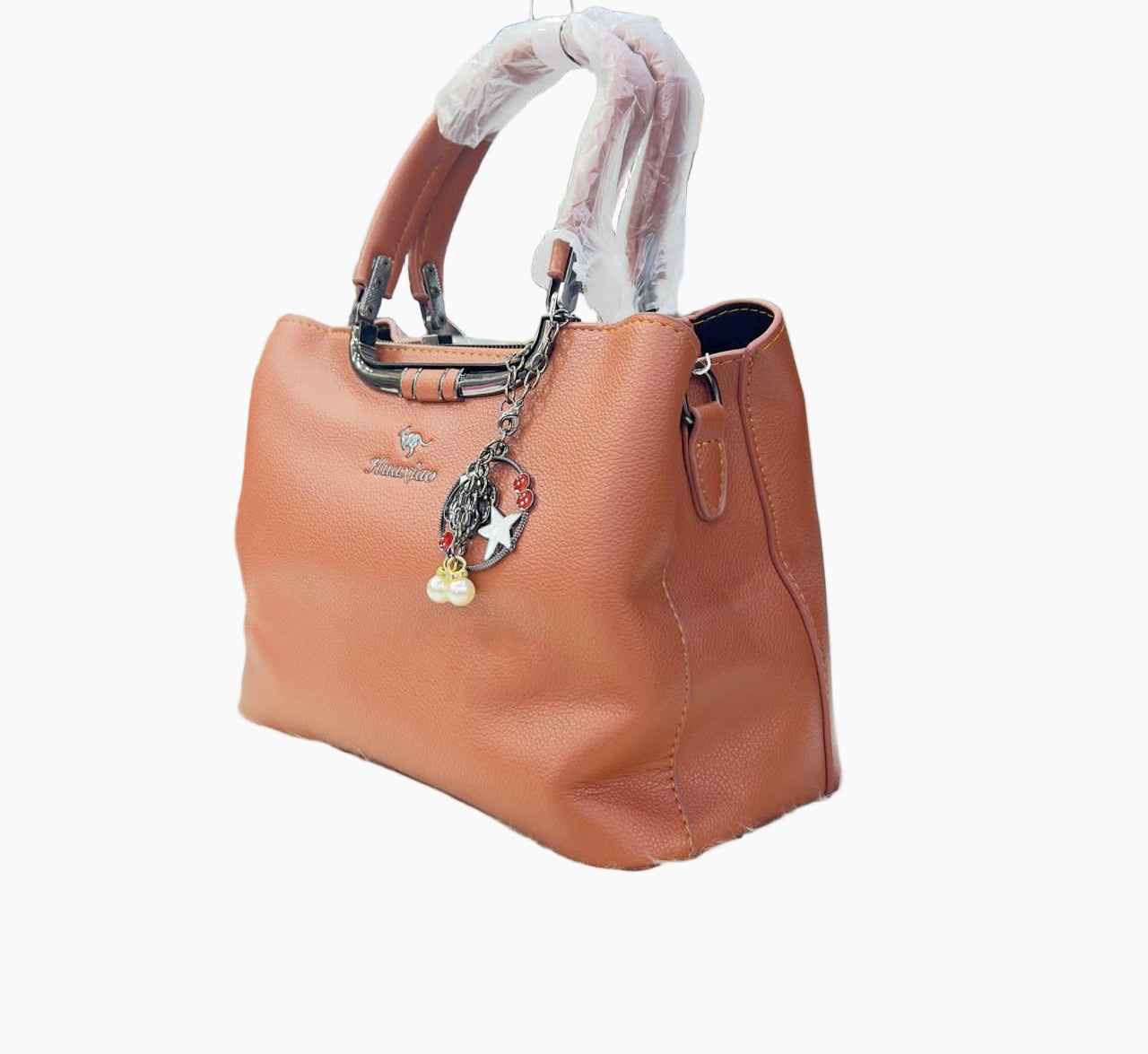 "Luxury Leather Shoulder Handbag for Women - Stylish Crossbody Purse with circle star Relief Ornament"SA jewelry pk