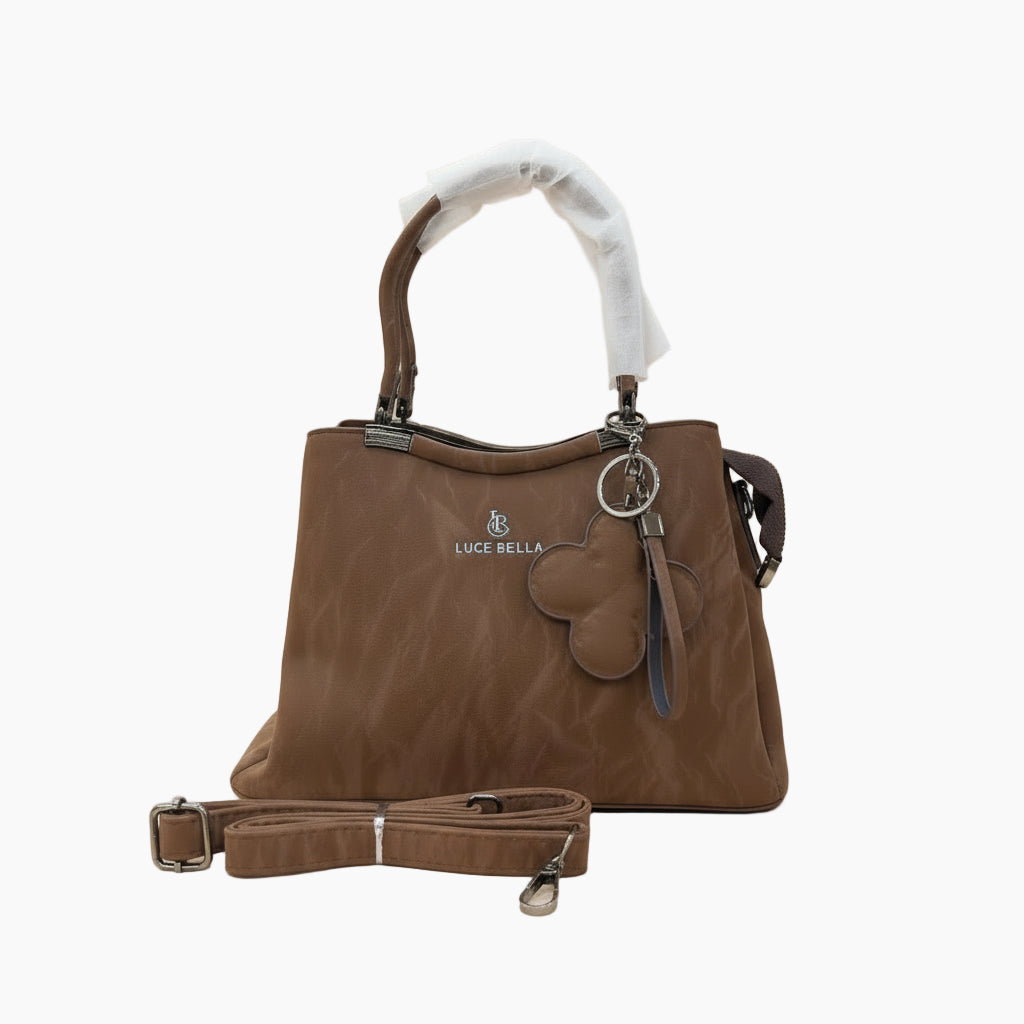 "Luxury Leather Shoulder Handbag for Women - Stylish Crossbody Purse with Circular Relief Ornament"SA jewelry pk