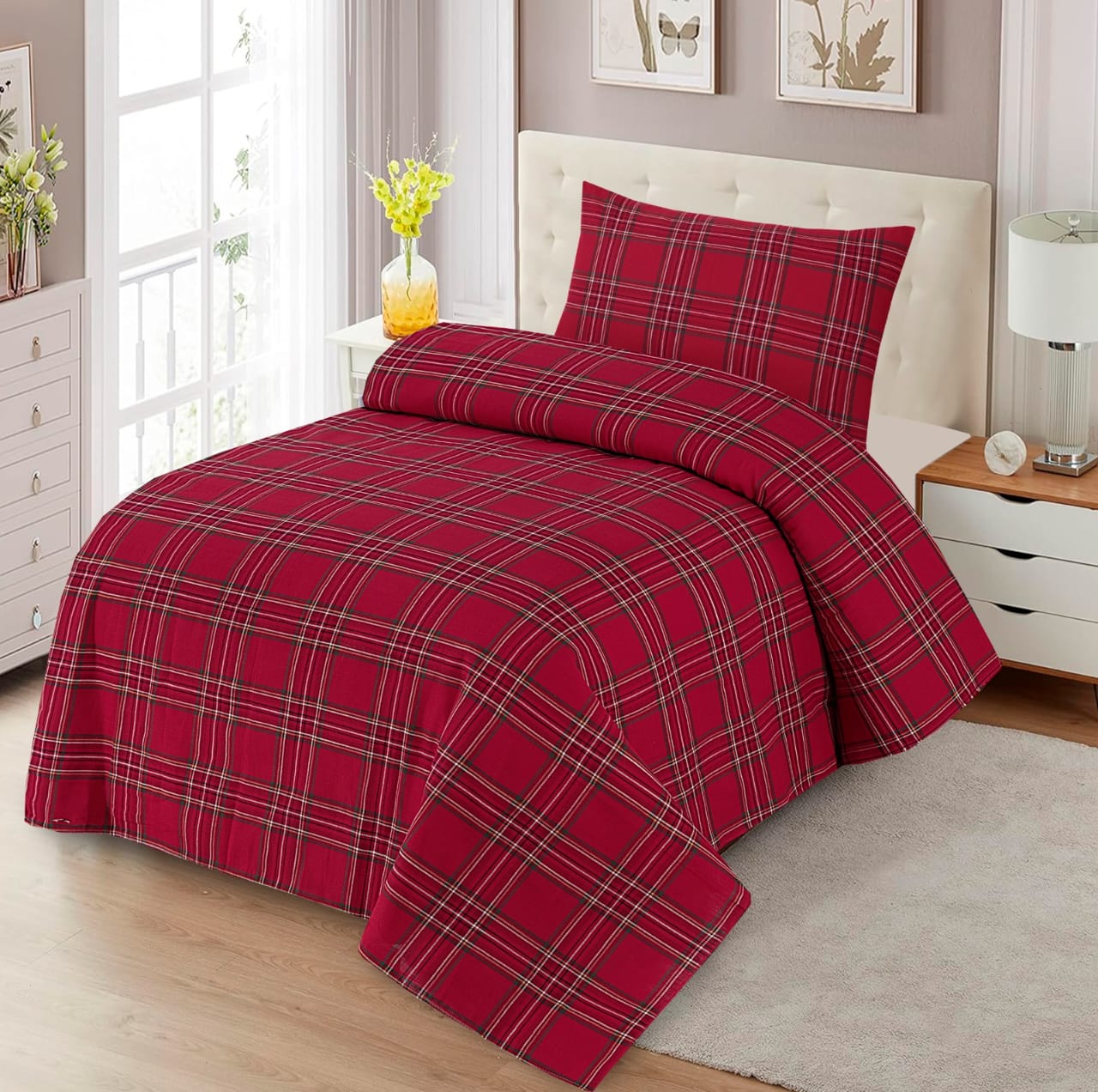 Single cotton bedsheets