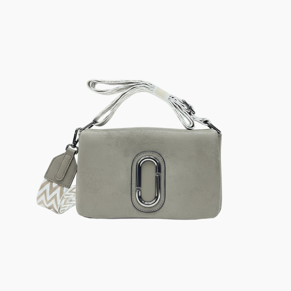 Imported Luxury Velvet Shoulder Bag  Modern Crossbody with Metallic 'O' Hardware SA jewelry pk