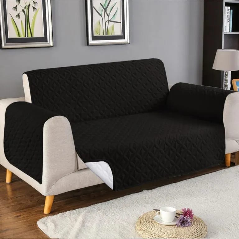 "Premium Quilted Sofa Cover – Soft, Washable & Anti-Slip Protector | SAJewelryPK