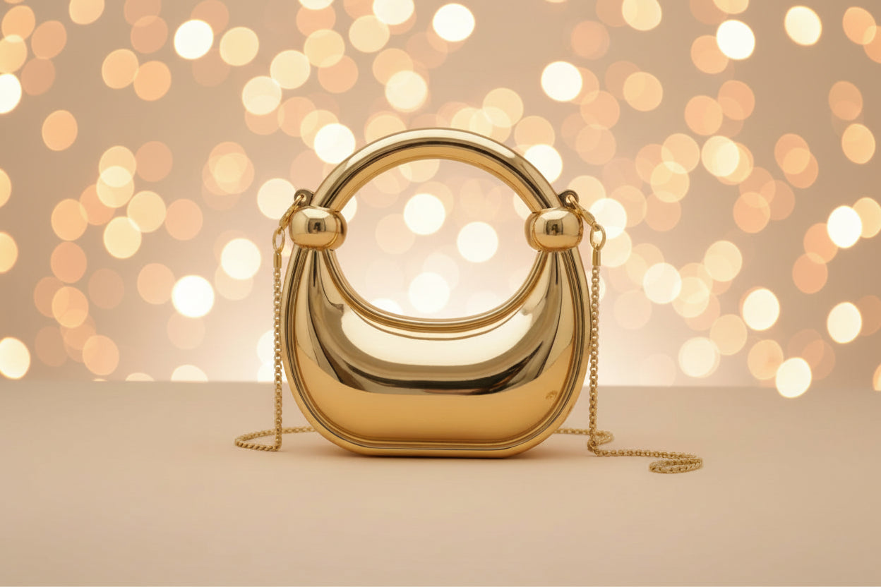 ✨ Kids Luxury Eid Collection: Metallic Crescent Handbag SA jewellery pk✨