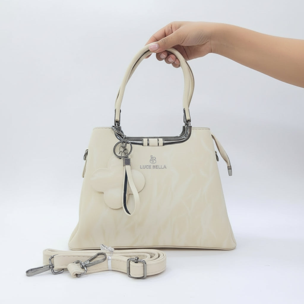 "Luxury Leather Shoulder Handbag for Women - Stylish Crossbody Purse with Circular Relief Ornament"SA jewelry pk