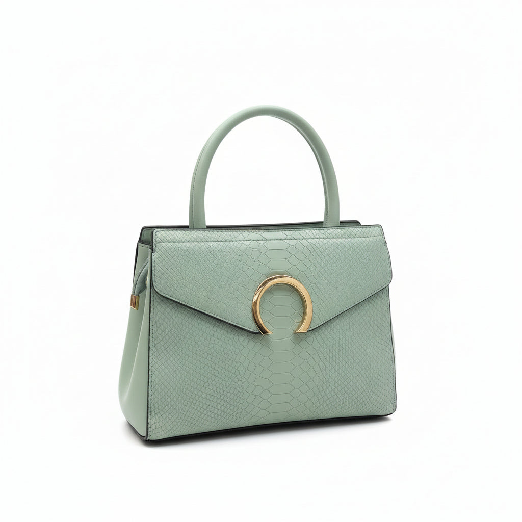 Women's Trendy 2-in-1 Satchel Handbag Set with Crossbody Strap | Imported PU Leather SA jewellery pk