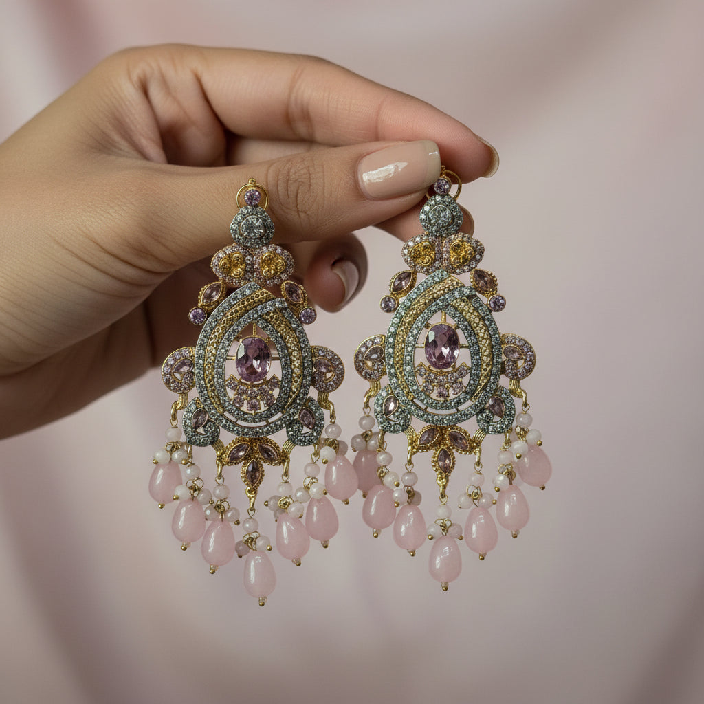 Sparkling Authentic Zircon Anti-Casting  Earrings - Perfect for Every Occasion SA jewelry pk