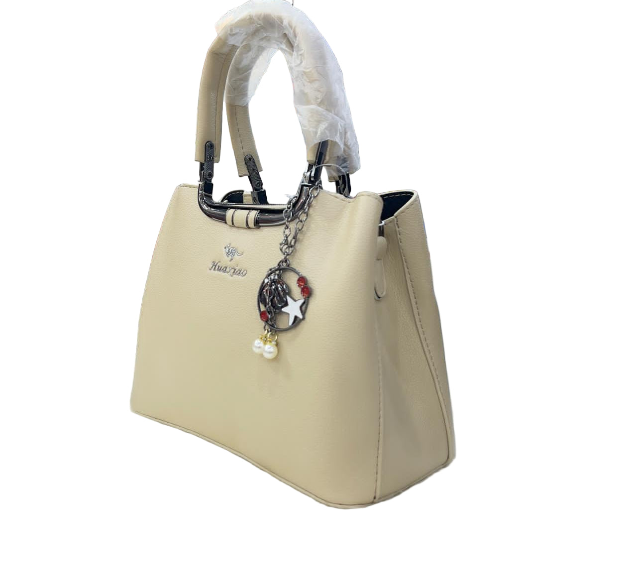 "Luxury Leather Shoulder Handbag for Women - Stylish Crossbody Purse with circle star Relief Ornament"SA jewelry pk