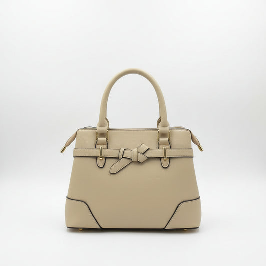 "Luxury Leather Shoulder Handbag for Women - Stylish Crossbody Purse with  leather bow on front"SA jewelry pk