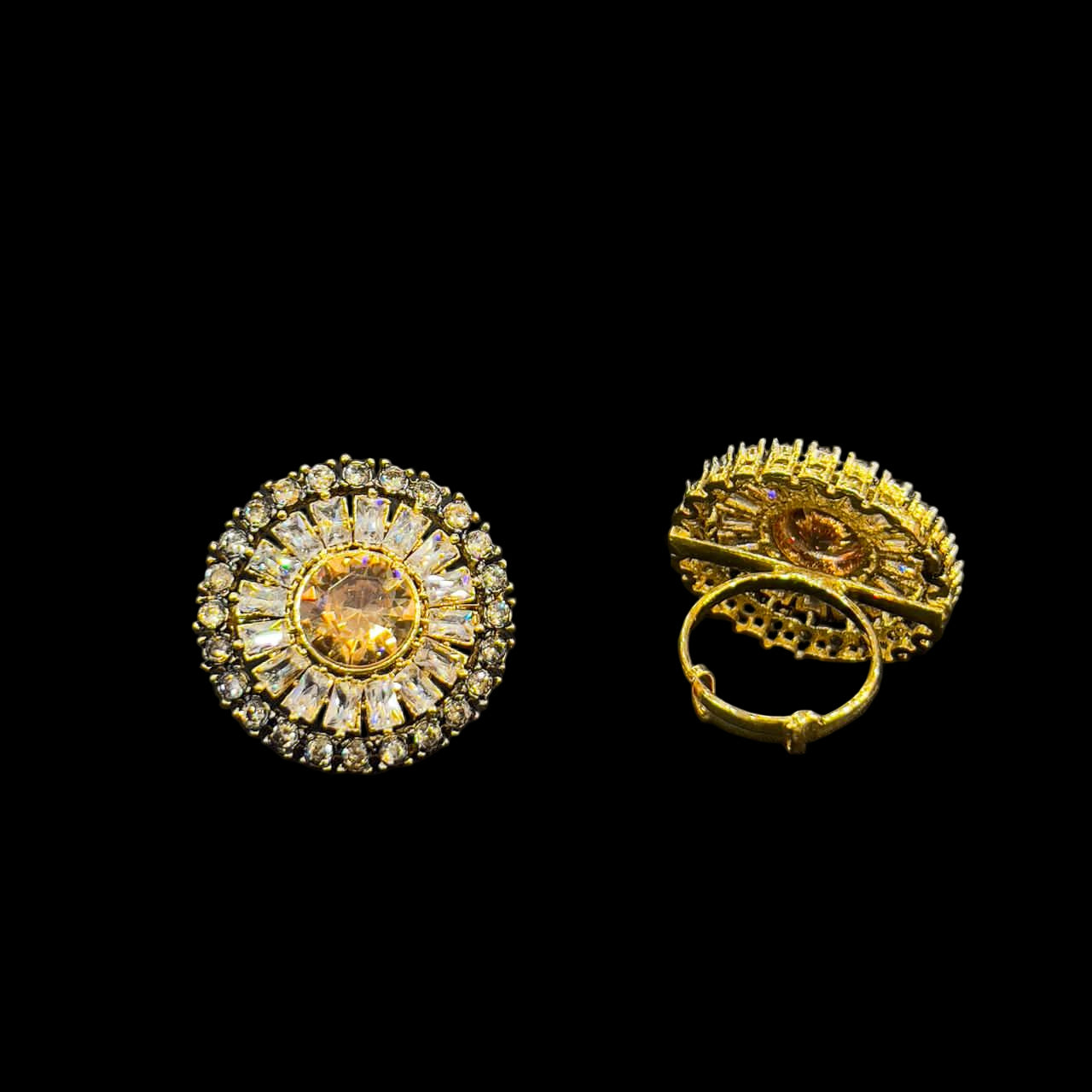 Sparkling Authentic Zircon Anti-Casting open able Rings - Perfect for Every Occasion SA jewelry pk