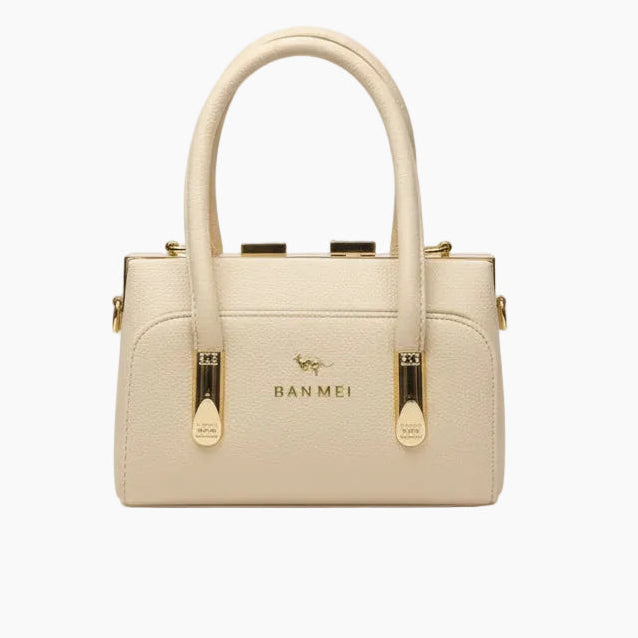 Elegant Leather Handbag with Lock SA jewelry pk