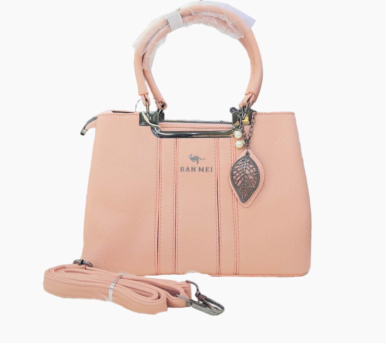 "Luxury Leather Shoulder Handbag for Women - Stylish Crossbody Purse with Circular Relief Ornament"SA jewelry pk