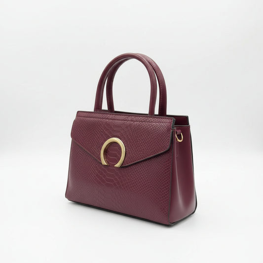 Women's Trendy 2-in-1 Satchel Handbag Set with Crossbody Strap | Imported PU Leather SA jewellery pk