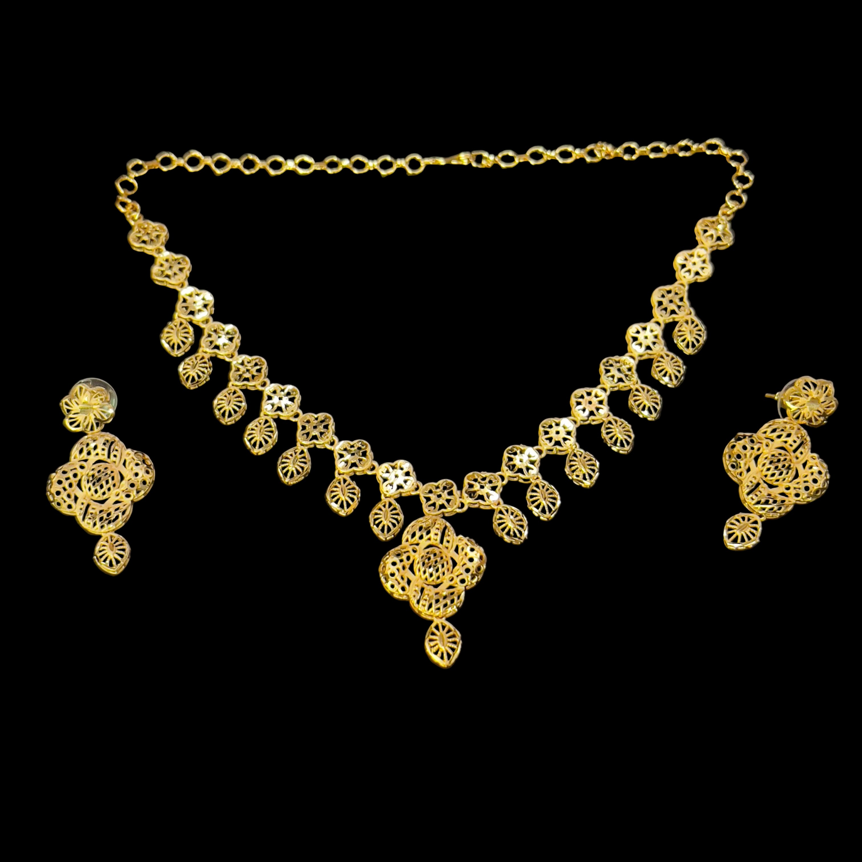 "Latest Gold Plated Bridal & Wedding Jewelry Sets SA jewelry pk"