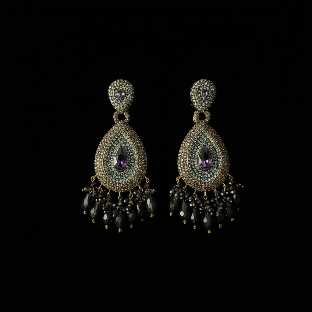 Sparkling Authentic Zircon Anti-Casting  Earrings - Perfect for Every Occasion SA jewelry pk