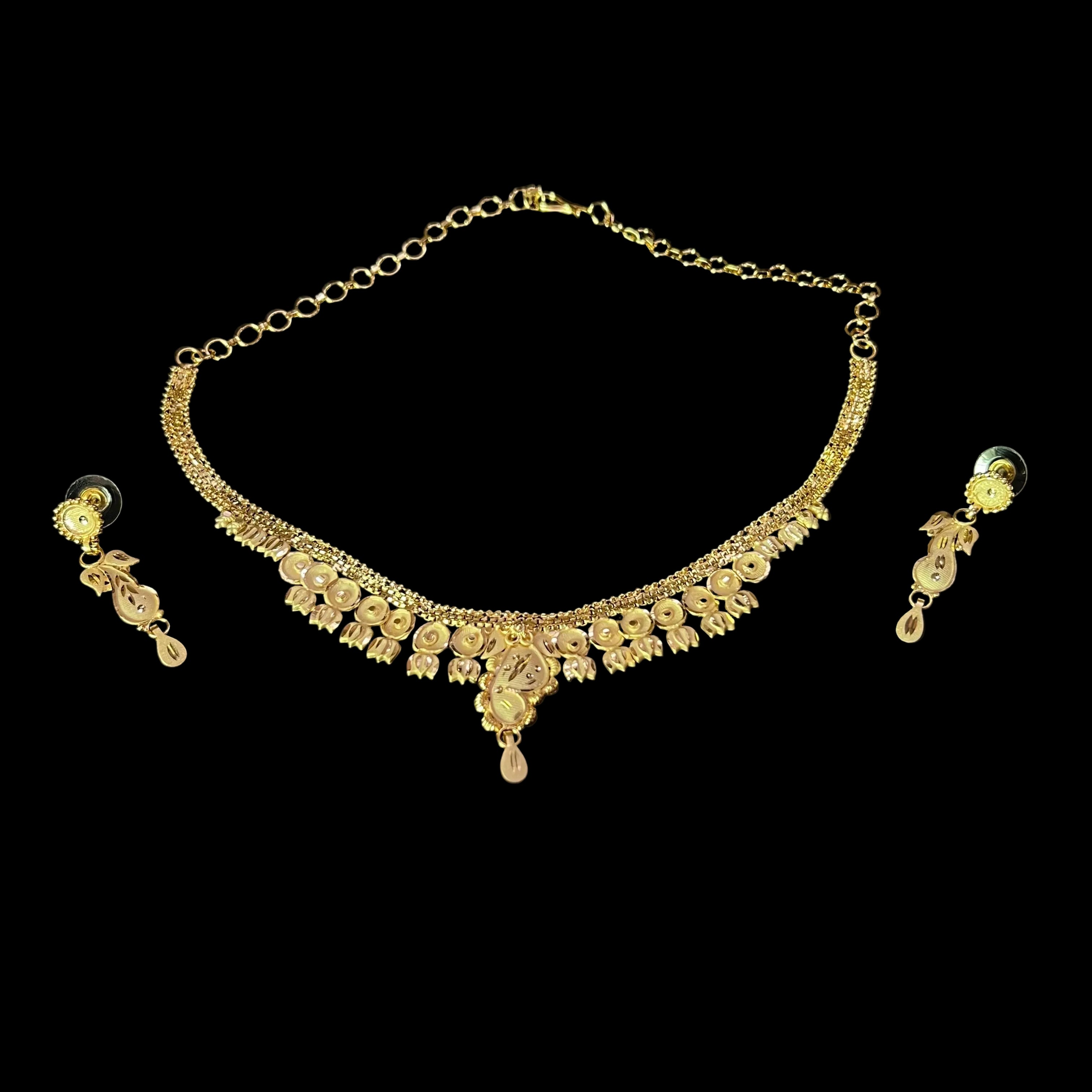 "Latest Gold Plated Bridal & Wedding Jewelry Necklace Sets SA jewelry pk"