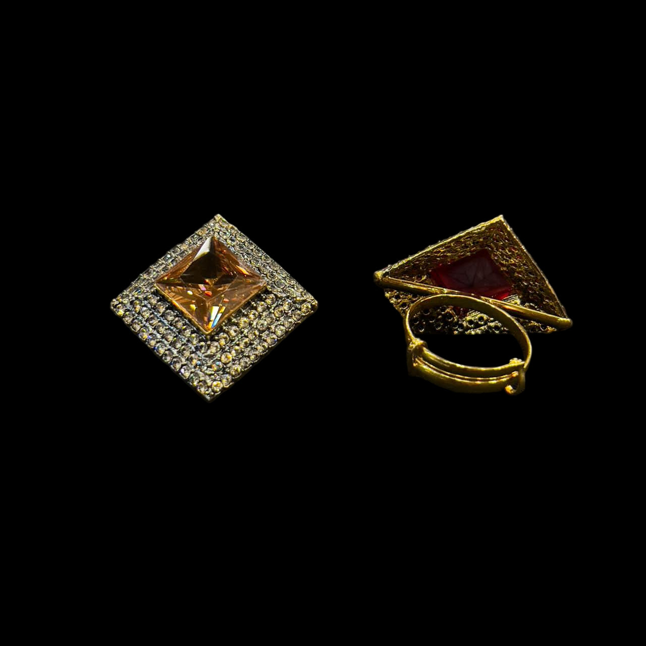Sparkling Authentic Zircon Anti-Casting open able Rings - Perfect for Every Occasion SA jewelry pk