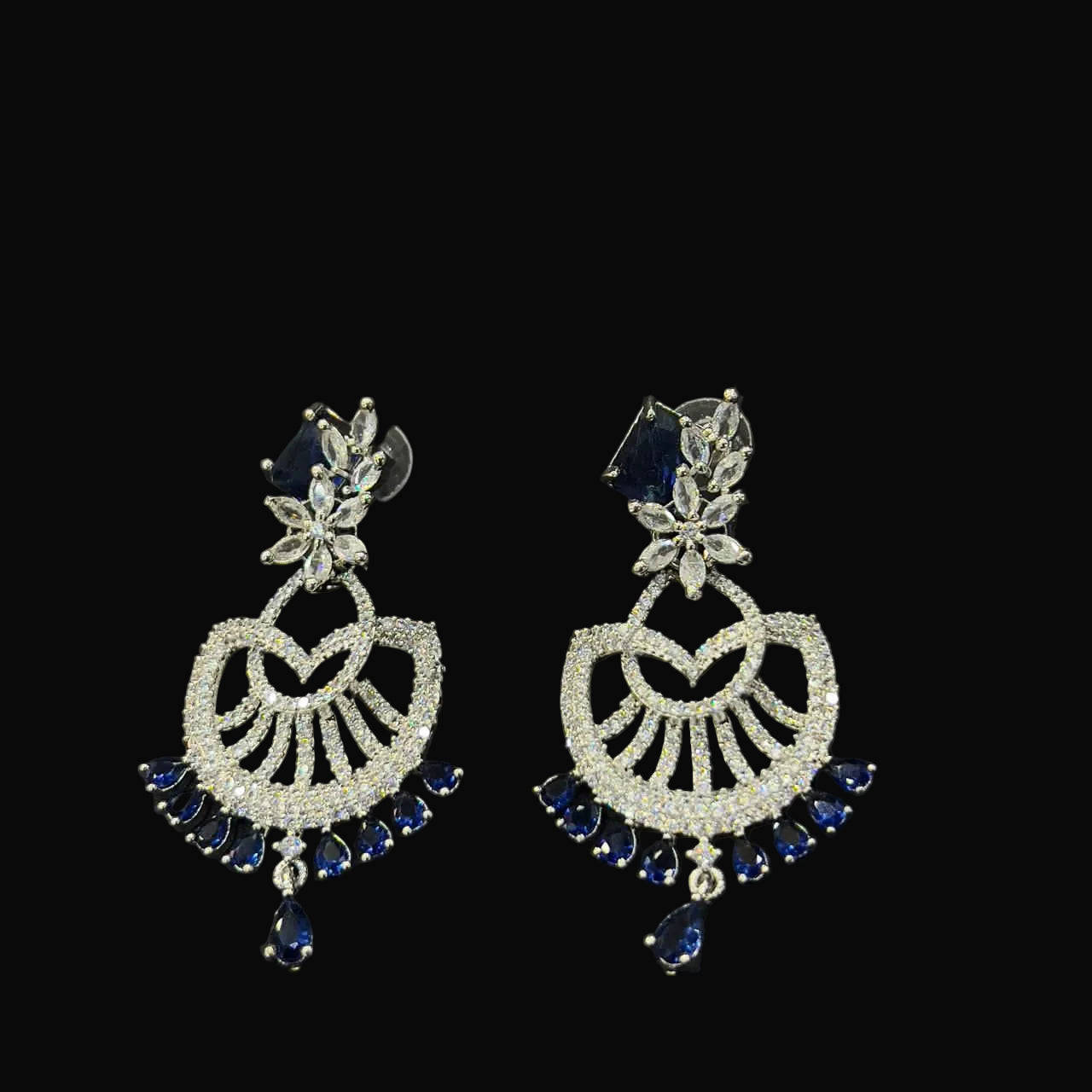 Dazzling 1 Carat Zircon Stud Earrings - Premium Anti-Tarnish & Hypoallergenic SA jewelry pk