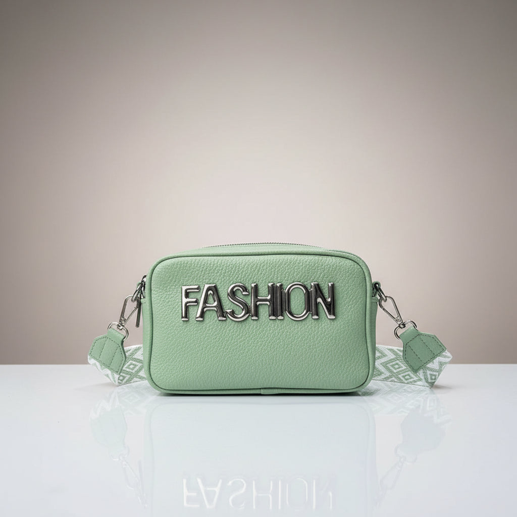 Chic Light Green FASHION Crossbody Bag  Leather Effect Shoulder Pouch SA jewelry pk