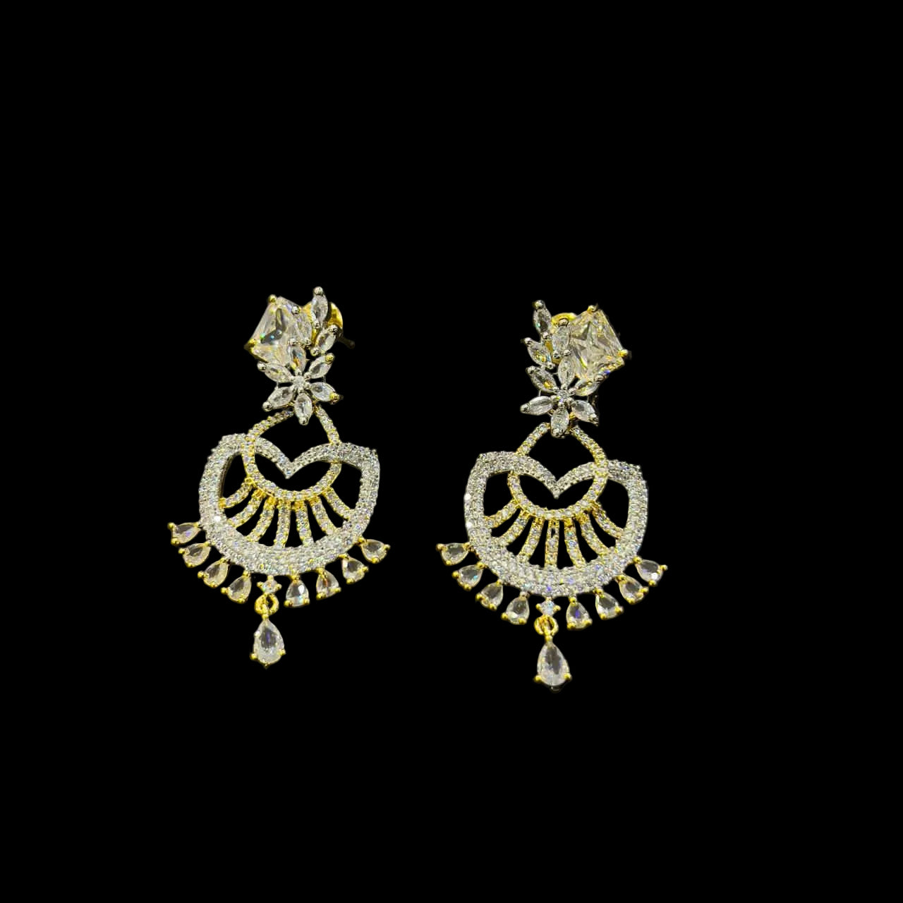 Dazzling 1 Carat Zircon Stud Earrings - Premium Anti-Tarnish & Hypoallergenic SA jewelry pk 