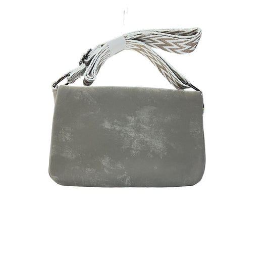 Imported Luxury Velvet Shoulder Bag Modern Crossbody with Metallic 'O' Hardware SA jewelry pk
