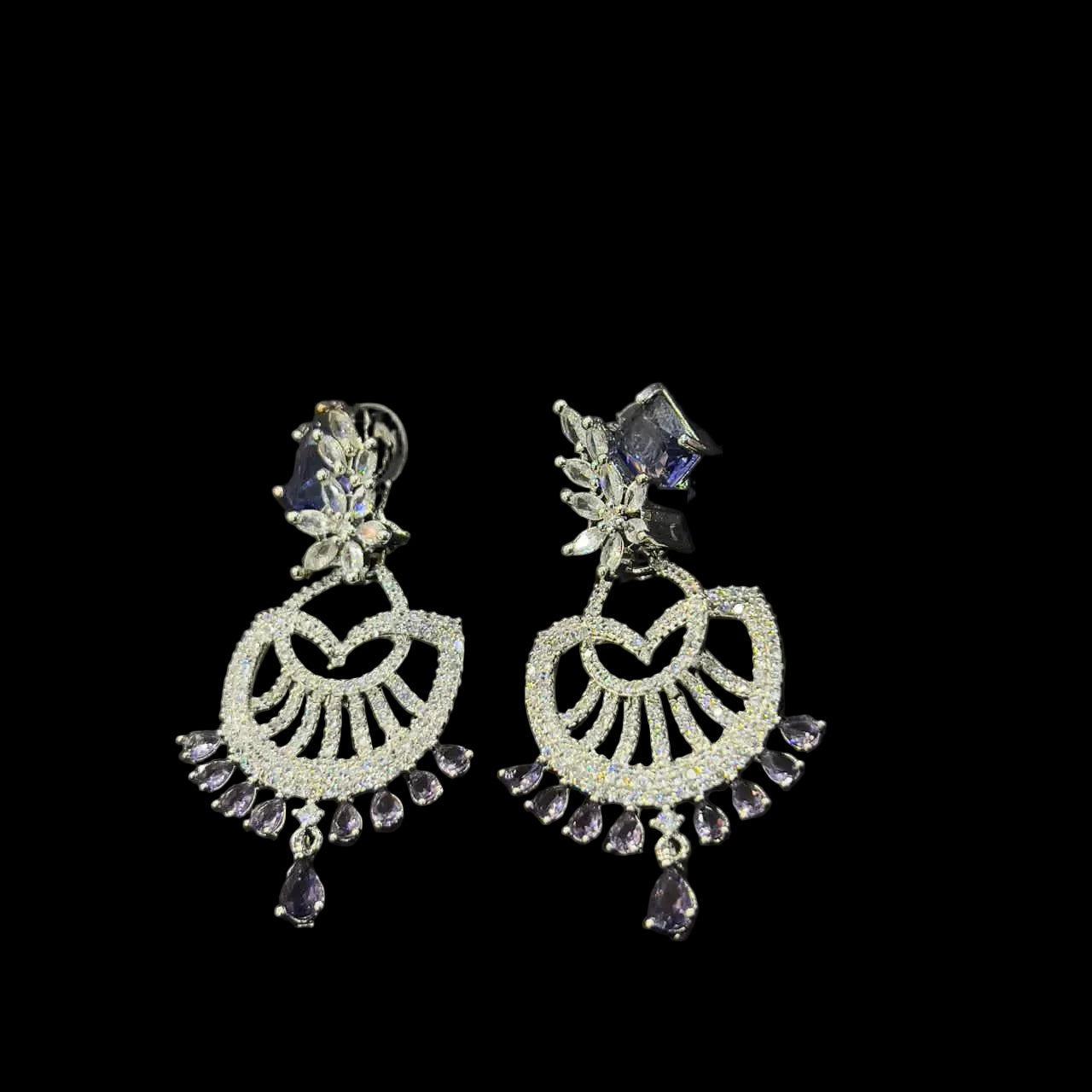 Dazzling 1 Carat Zircon Stud Earrings - Premium Anti-Tarnish & Hypoallergenic SA jewelry pk