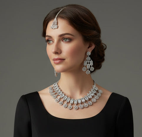 Premium American Indian Diamond Jewelry Golden & Silver Collection SA jewelry pk