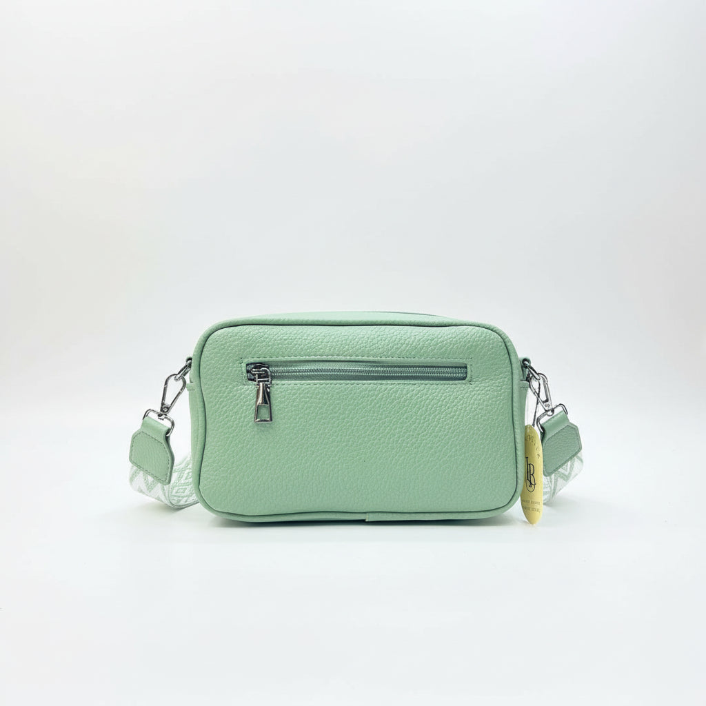 Chic Light Green FASHION Crossbody Bag  Leather Effect Shoulder Pouch SA jewelry pk