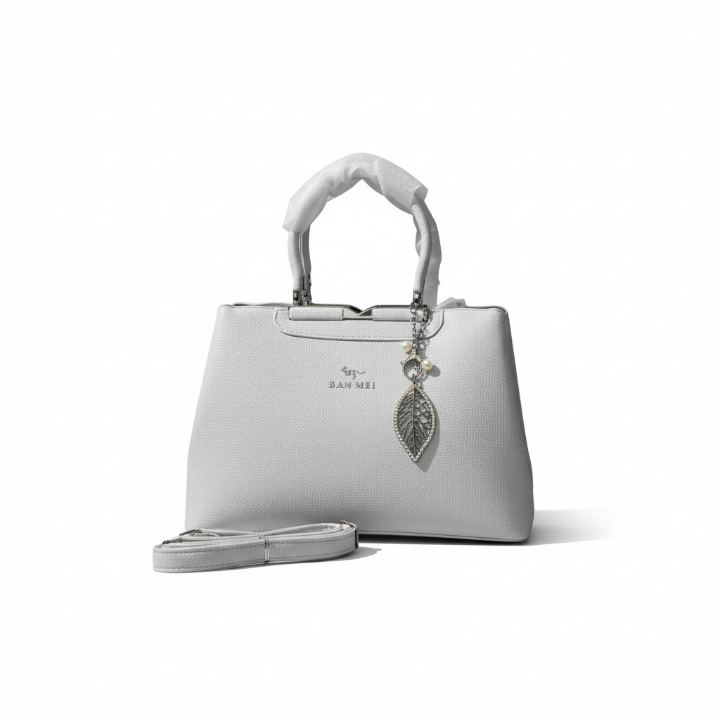 "Luxury Leather Shoulder Handbag for Women - Stylish Crossbody Purse with Circular Relief Ornament"SA jewelry pk