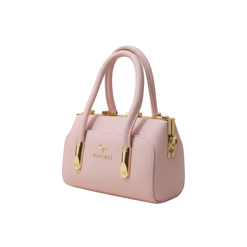 Elegant Leather Handbag with Lock SA jewelry pk